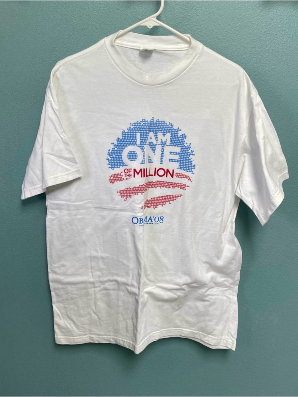 Obama 2008 Presidential Campaign “I Am One of the Million” T-Shirt – Size L
